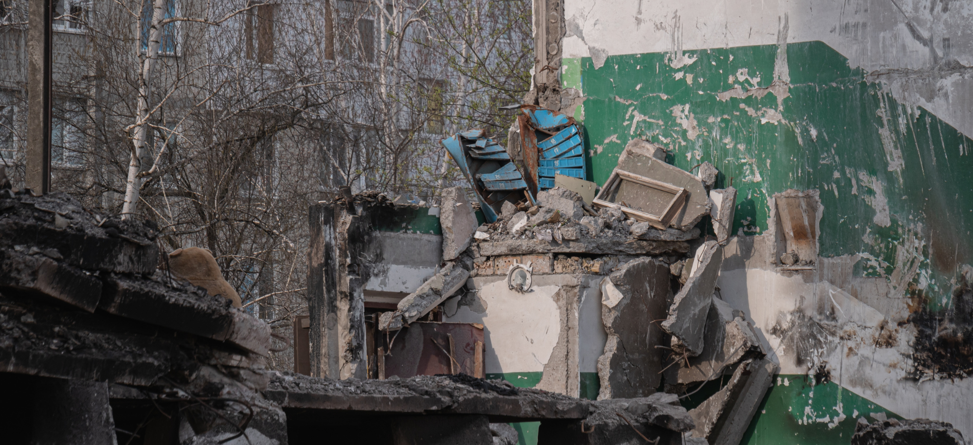 Image showing damage to buildings in the city of Odessa, Ukraine
