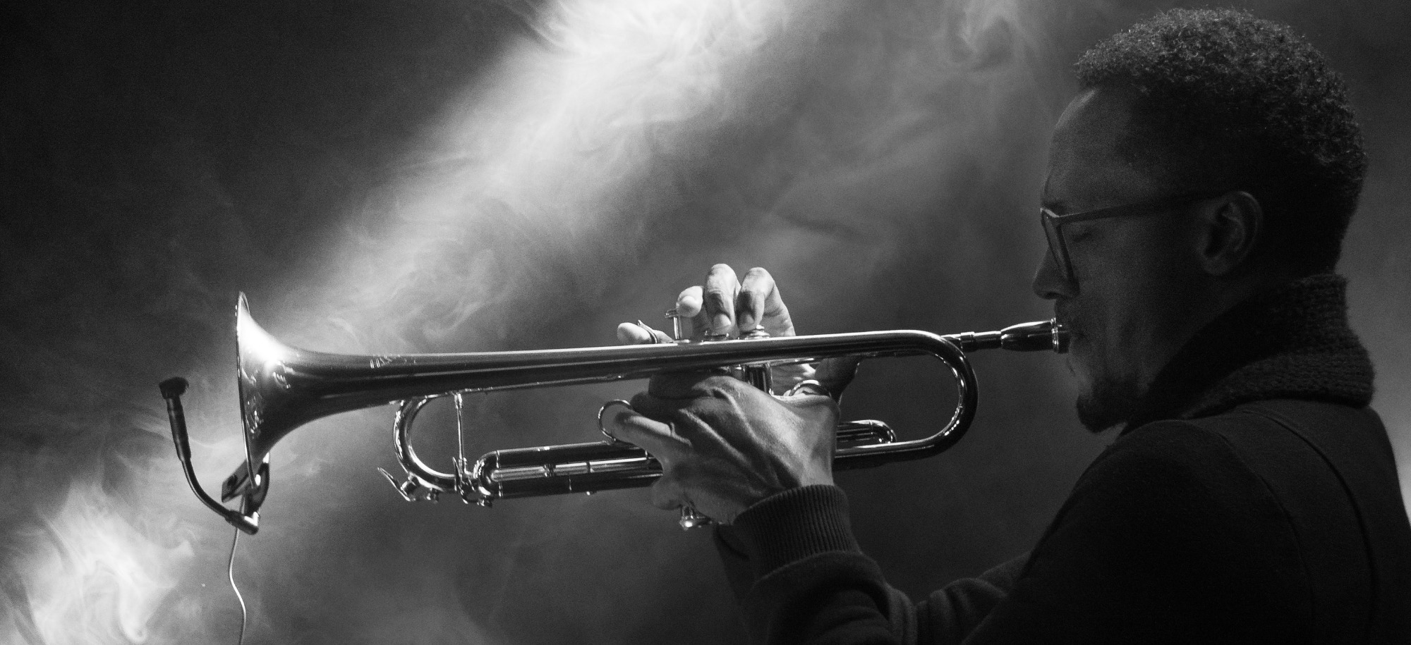 person playing the trumpet