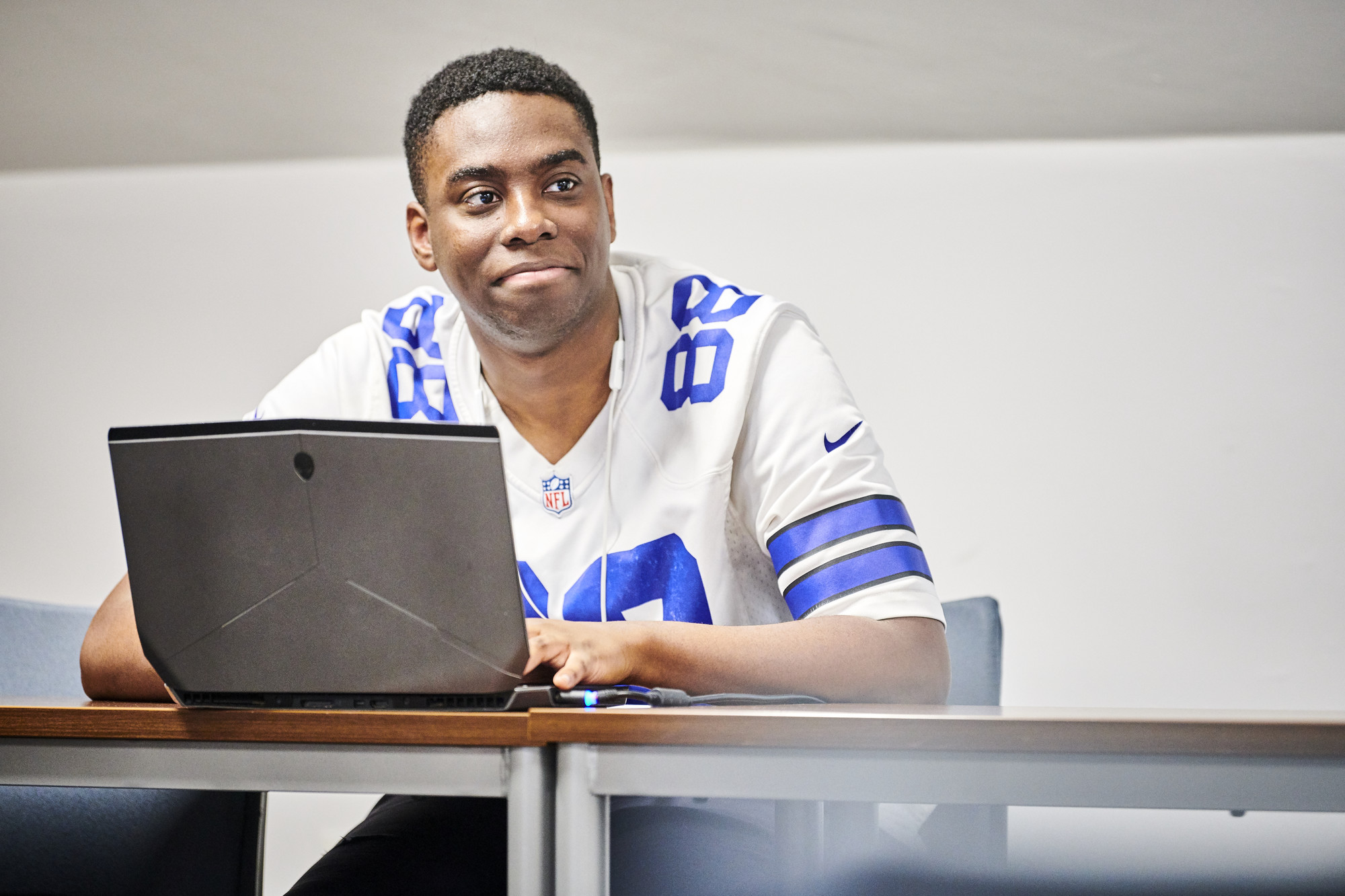 Man working on laptop