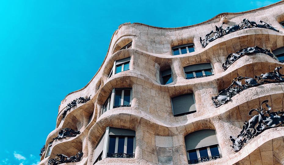 Casa Milà balconies in Barcelona, Spain