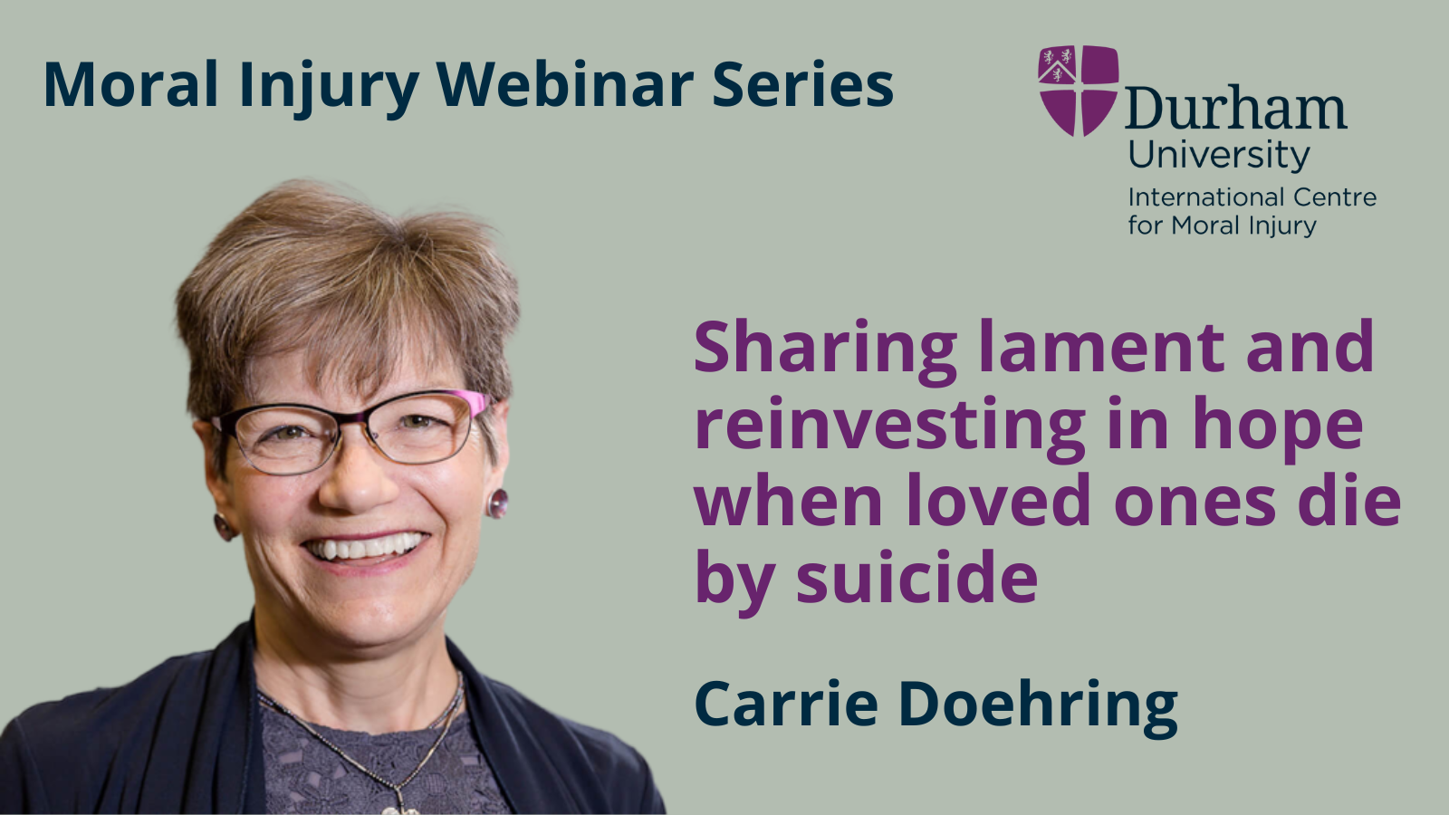 Sharing lament and reinvesting in hope when loved ones die by suicide, by Carrie Doehring