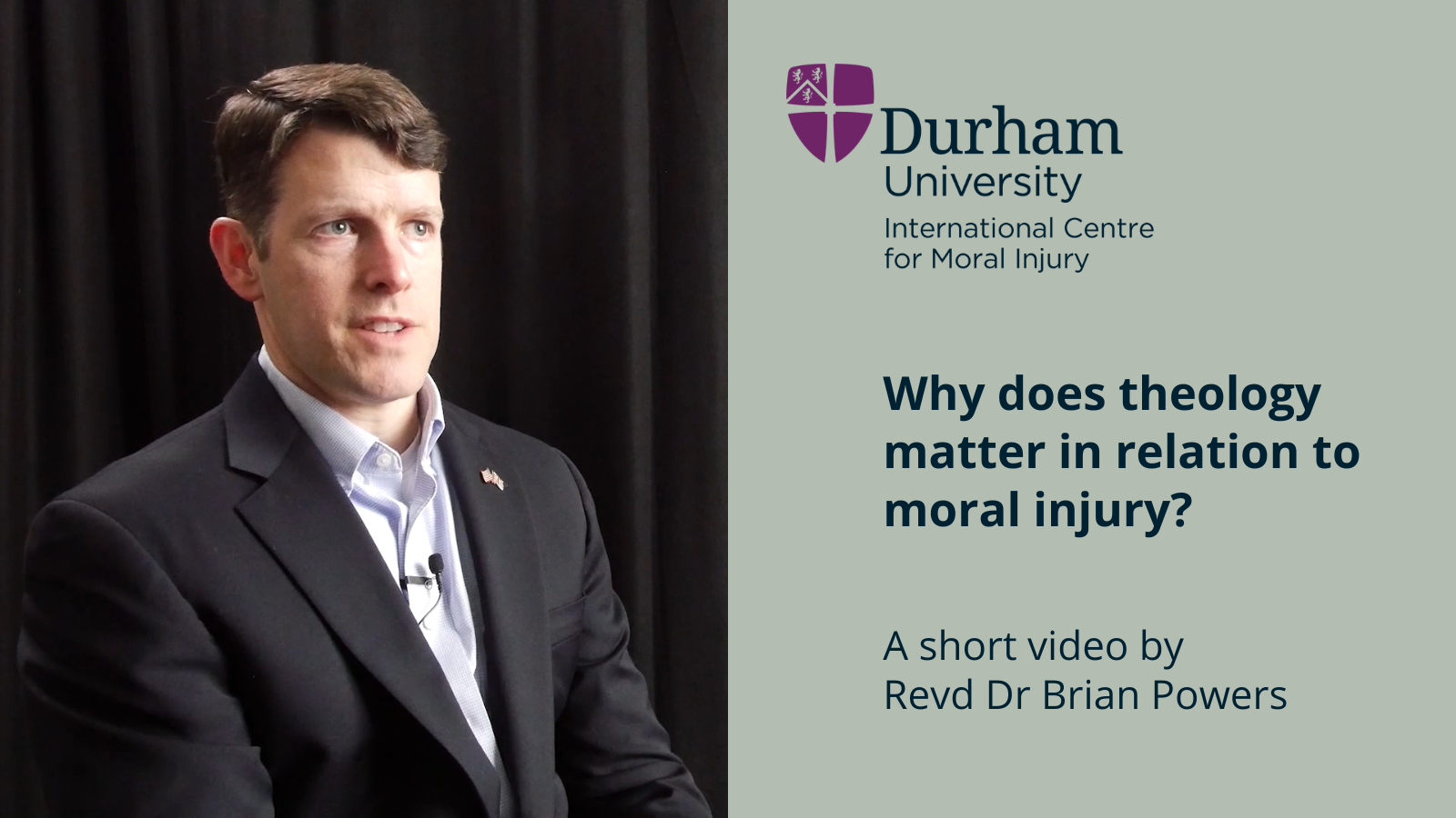 Why does theology matter in relation to moral injury?