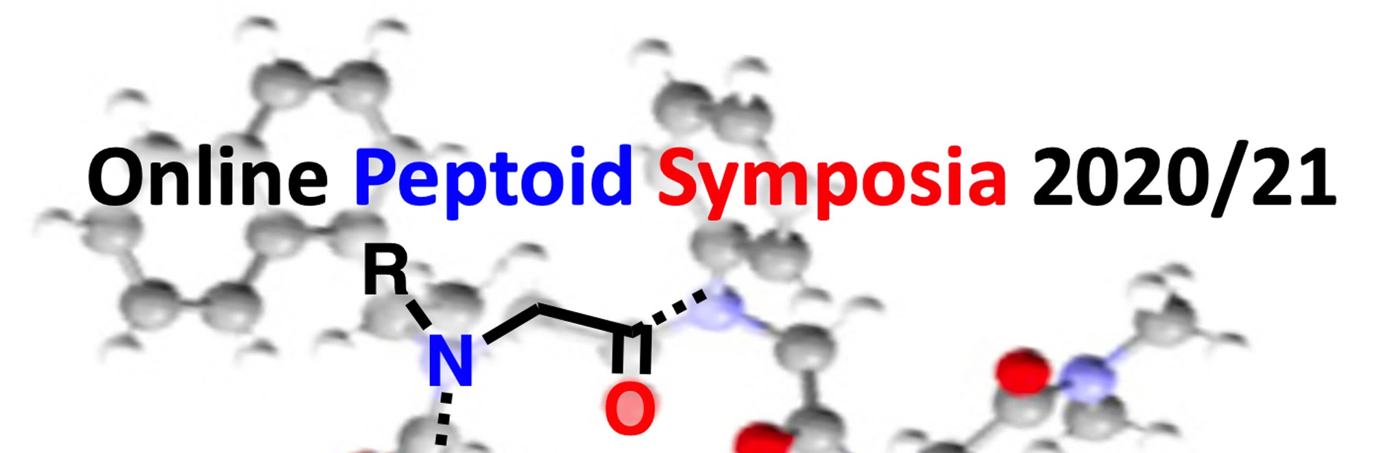 cartoon image of peptoid molecules