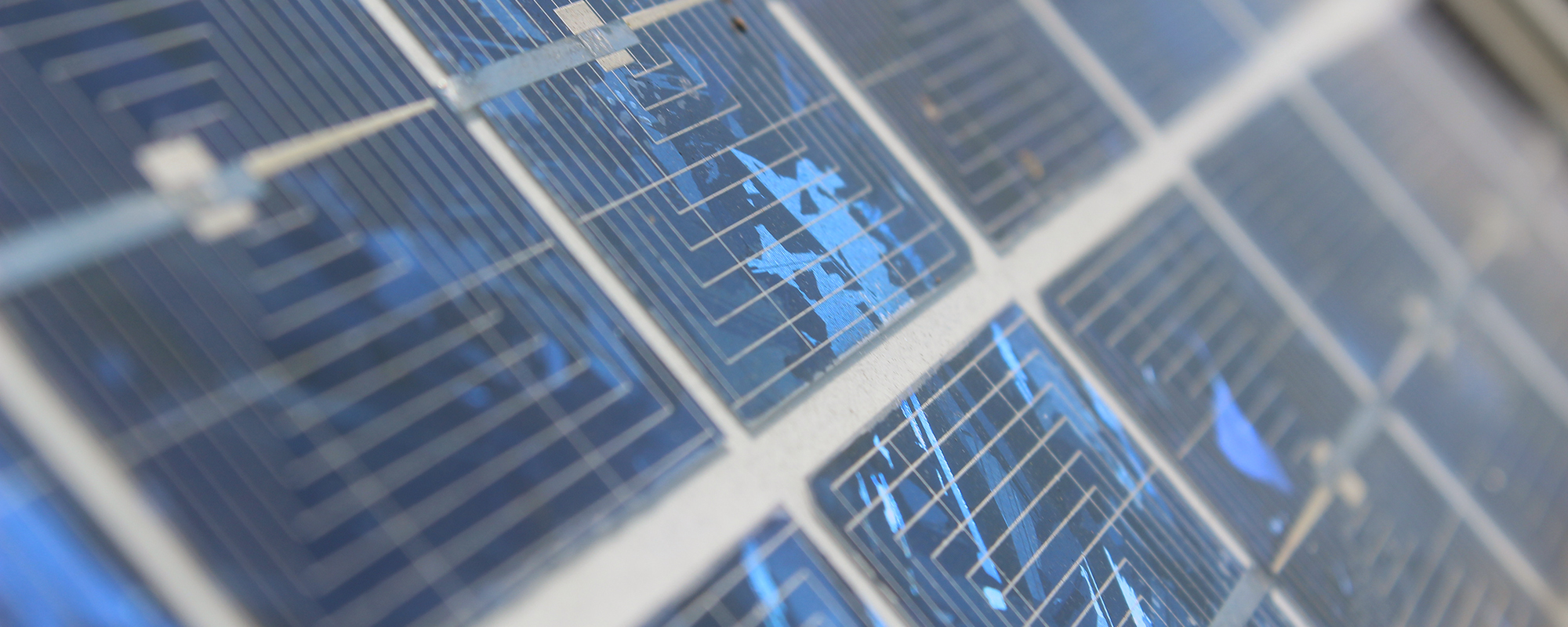 Close up of a solar panel