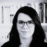Black and white profile photo of Angela Marques Filipe
