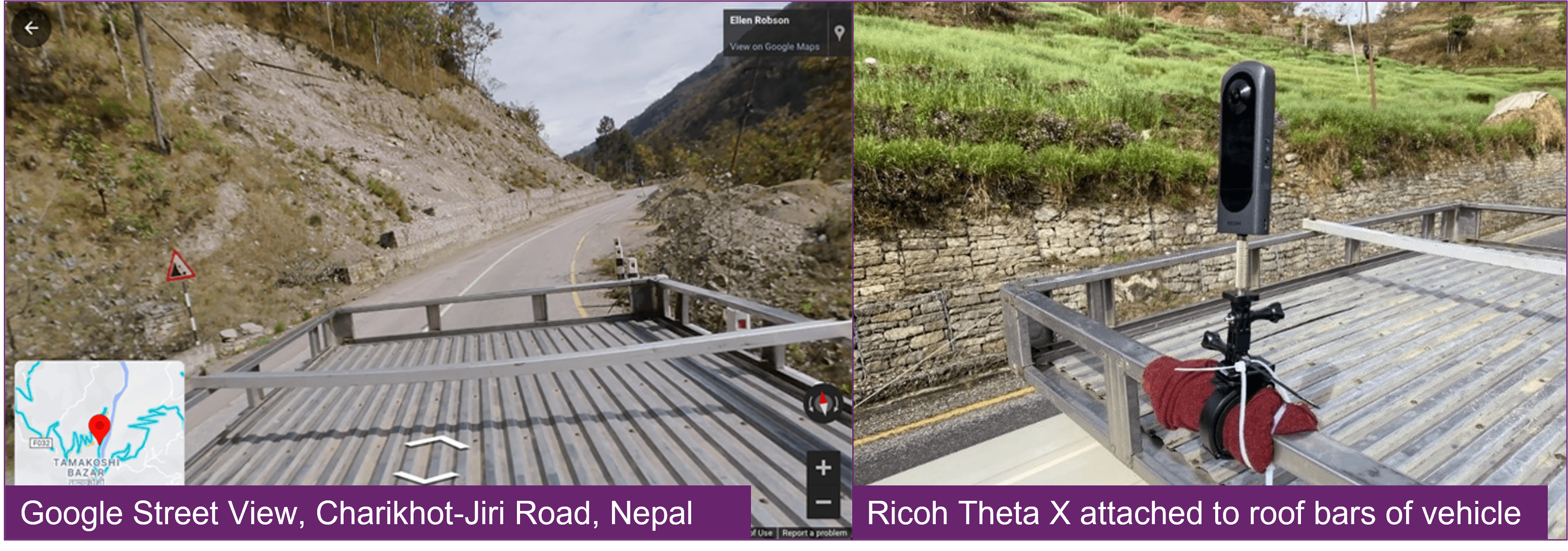 Google street view in Nepal