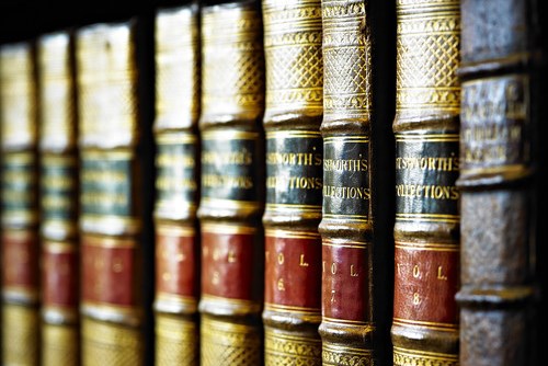 Books in a row