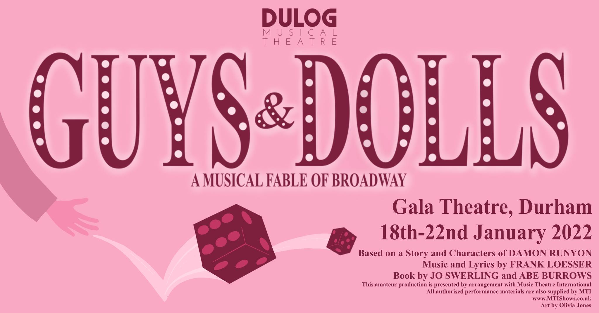 Poster for DULOG Guys and Dolls 2022