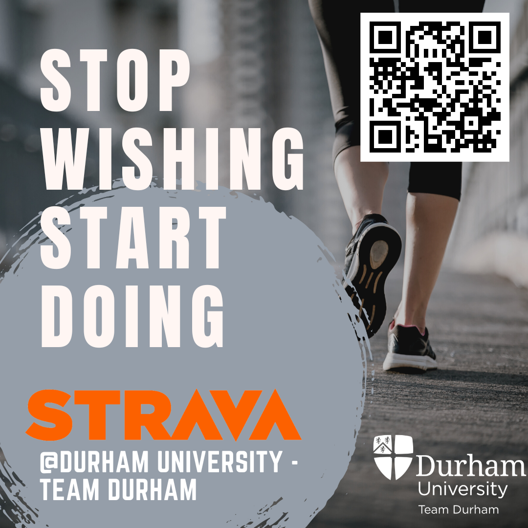 Poster for Team Durham's strava account