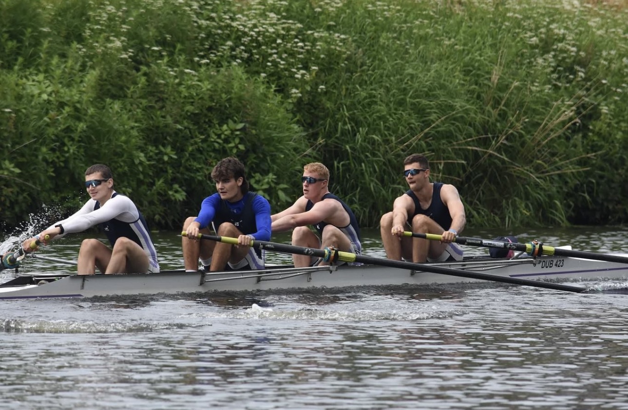 Durham University Boat Club Men's 4's in the boat