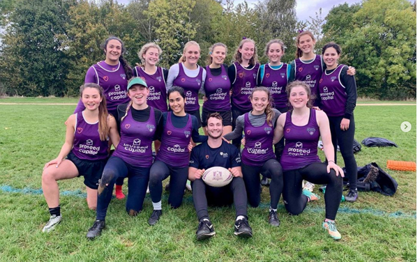 Women's touch rugby team