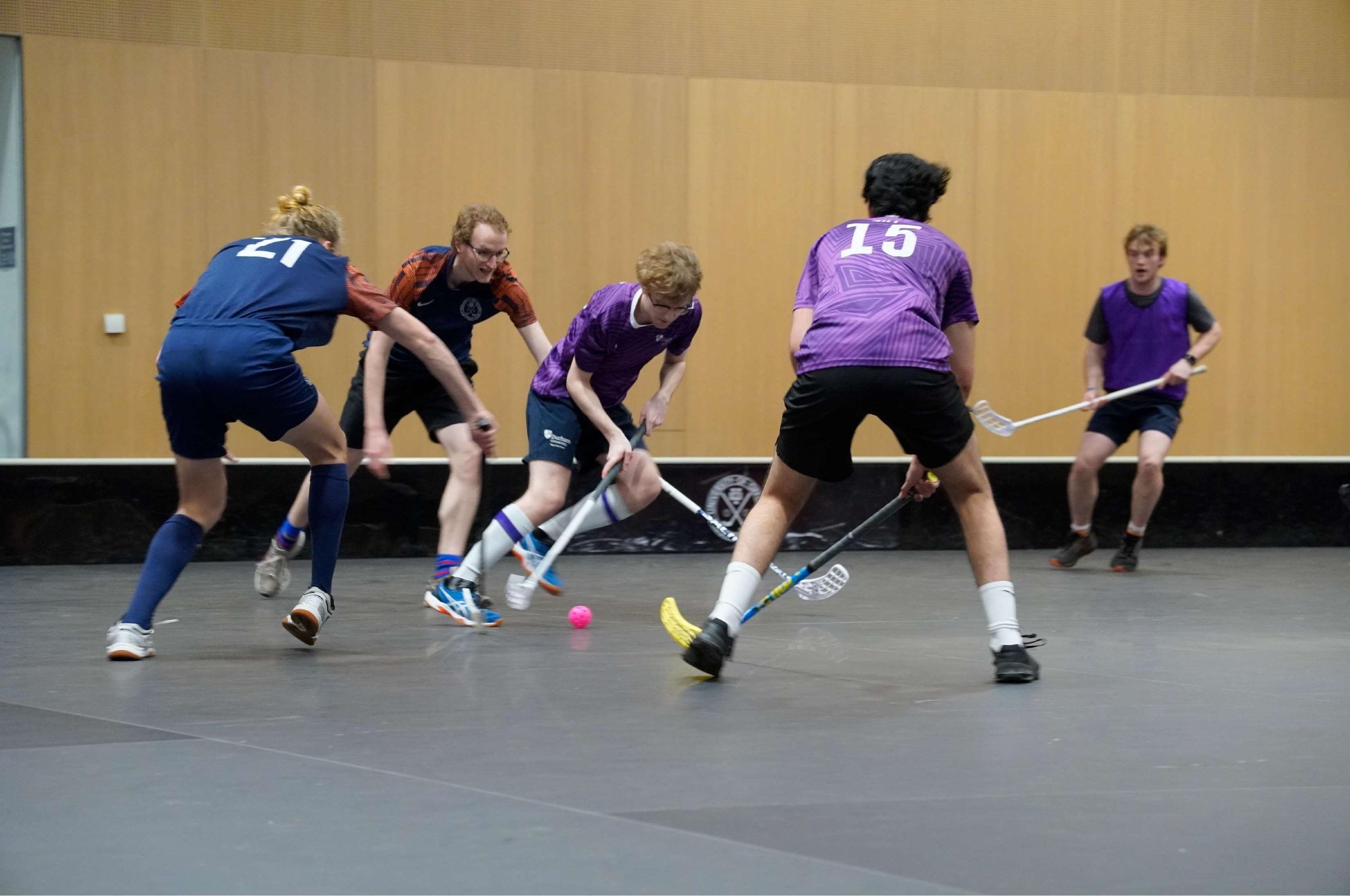 Floorball image during a match