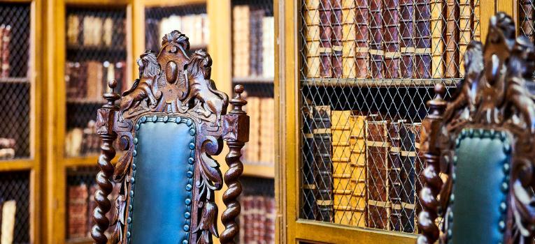 Interior of Cosin's Library