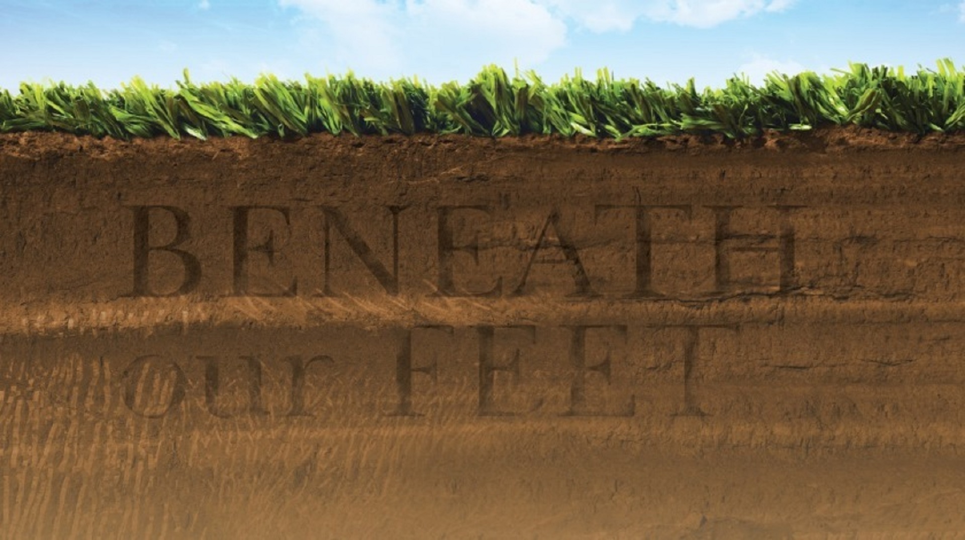 Image of the title from the Beneath our Feet exhibition