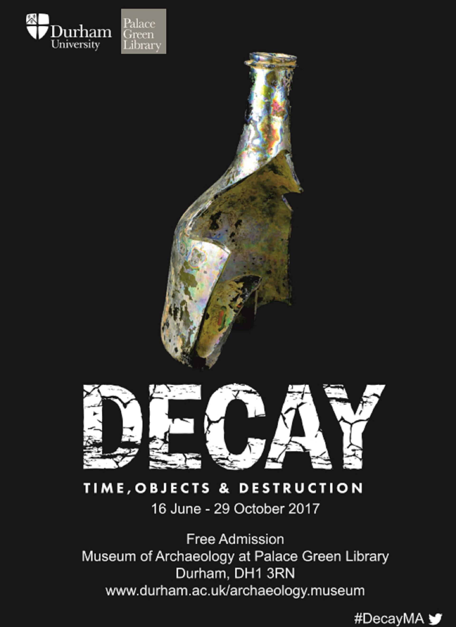 Poster from the Decay exhibition.